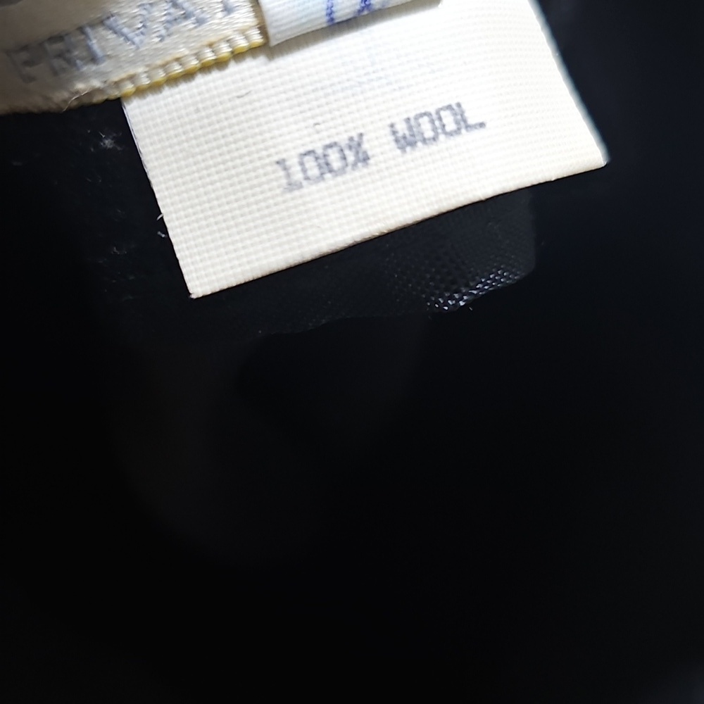 Vintage Private Agenda Dark Gray Pencil Skirt with Gold Button Details Size 4 - Picture 4 of 5